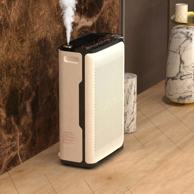 White Hepa Filter Air Purifier Auto Mode High Sensitivity Air Quality Sensor