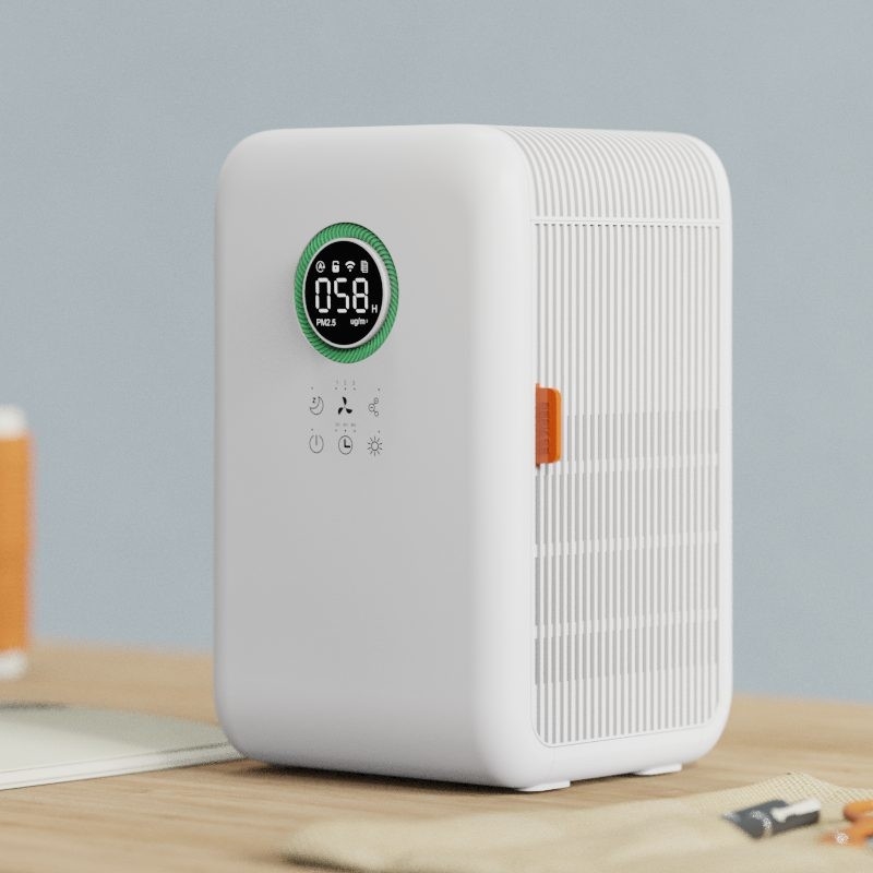 Small Size True Hepa Filter UV Room Air Purifier With Humidifier